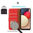 KHAZNEH RFID Blocking Litchi Texture PU Leather Cover with Strap Stand Wallet Drop-proof Cover for Samsung Galaxy A33 5G - Red - 7