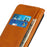 Split Leather Stand Wallet Case Auto Magnetic Closed Flip Folio Cover Phone Guard for Samsung Galaxy A33 5G - Brown - 6