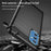 MOFI Brushed Carbon Fiber Design Case Shockproof Anti-drop Soft TPU Cover Shell for Samsung Galaxy M52 5G - Blue - 6