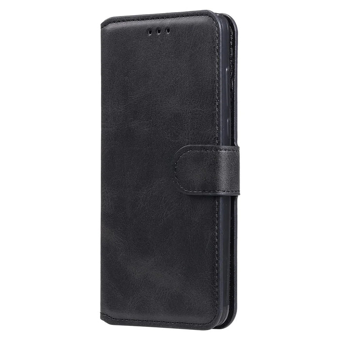 All-inclusive Protection Wallet Stand PU Leather Phone Cover Shell for Samsung Galaxy S22+ 5G - Black - 2