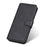 All-inclusive Protection Wallet Stand PU Leather Phone Cover Shell for Samsung Galaxy S22+ 5G - Black - 7
