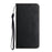 Carbon Fiber Texture Foldable Stand Shockproof Leather Wallet Case with Auto Closure Magnet for Samsung Galaxy S21 Ultra 5G - Black - 2