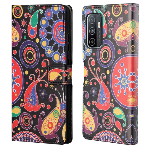 Pattern Printing Wallet Case All-Around Protection PU Leather Stand Flip Phone Shell for Samsung Galaxy A53 5G - Color Combos - 1