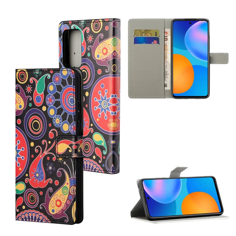 Pattern Printing Wallet Case All-Around Protection PU Leather Stand Flip Phone Shell for Samsung Galaxy A53 5G - Color Combos - 6