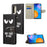Pattern Printing Cross Texture Phone Case Wallet Leather Cover with Foldable Stand for Samsung Galaxy A53 5G - Don't Touch My Phone - 6