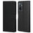 Litchi Texture PU Leather Wallet Stand Magnetic Clasp Protective Phone Case Shell for Samsung Galaxy A33 5G - Black - 1