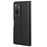 Litchi Texture PU Leather Wallet Stand Magnetic Clasp Protective Phone Case Shell for Samsung Galaxy A33 5G - Black - 3