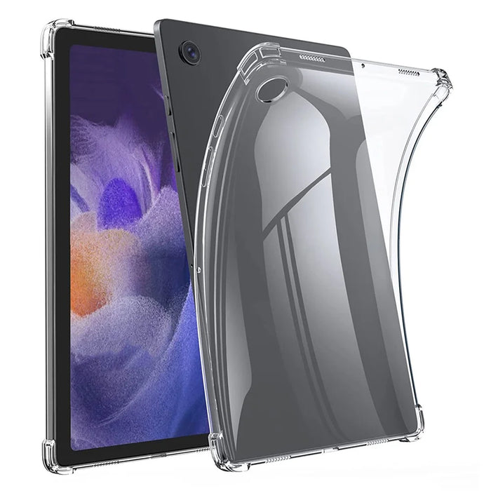 For Samsung Galaxy Tab A8 10.5 (2021) Clear Soft TPU Case Reinforced Four-Corners Drop-proof Protective Phone Cover - 1