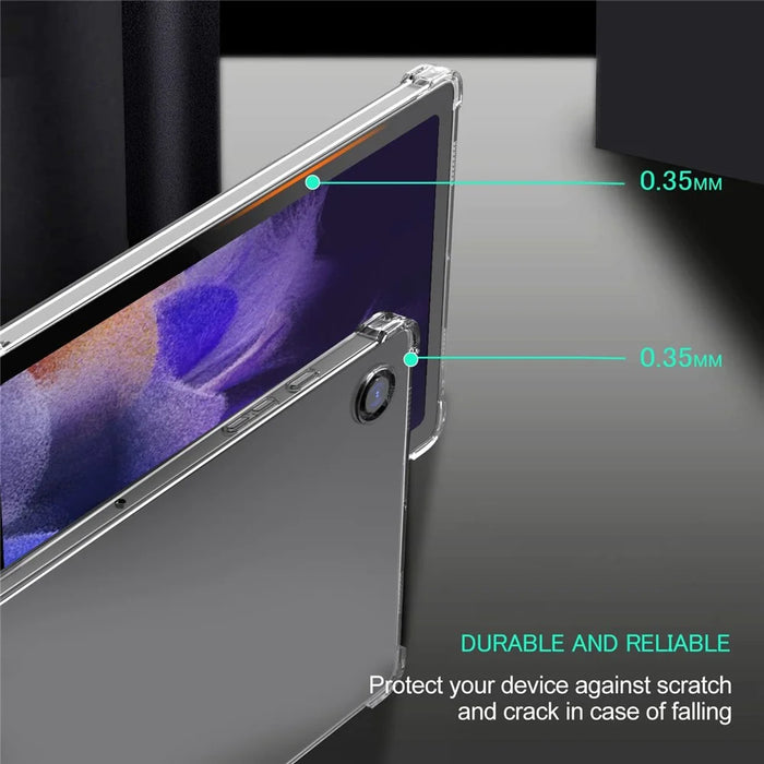 For Samsung Galaxy Tab A8 10.5 (2021) Clear Soft TPU Case Reinforced Four-Corners Drop-proof Protective Phone Cover - 3