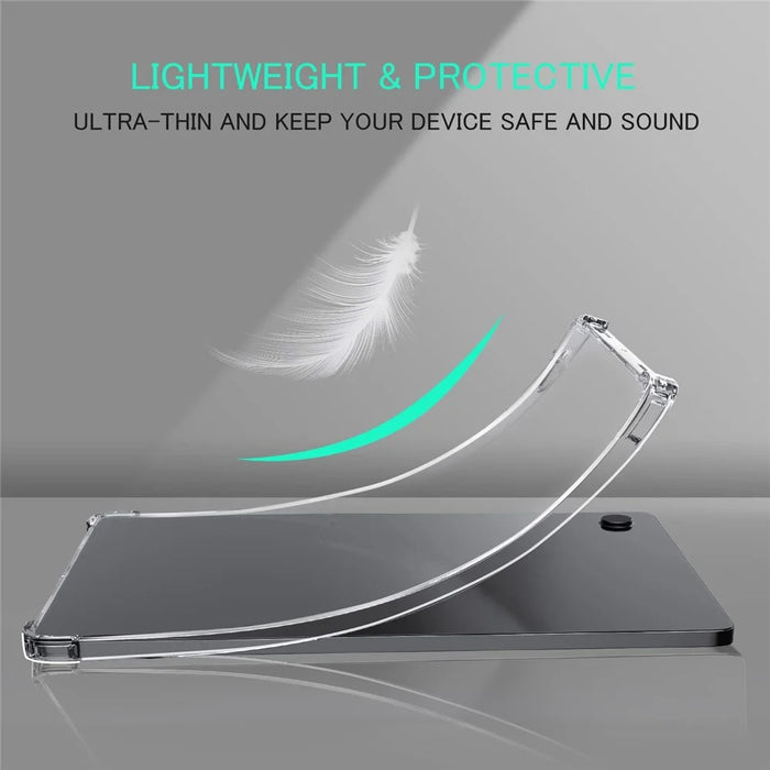 For Samsung Galaxy Tab A8 10.5 (2021) Clear Soft TPU Case Reinforced Four-Corners Drop-proof Protective Phone Cover - 4