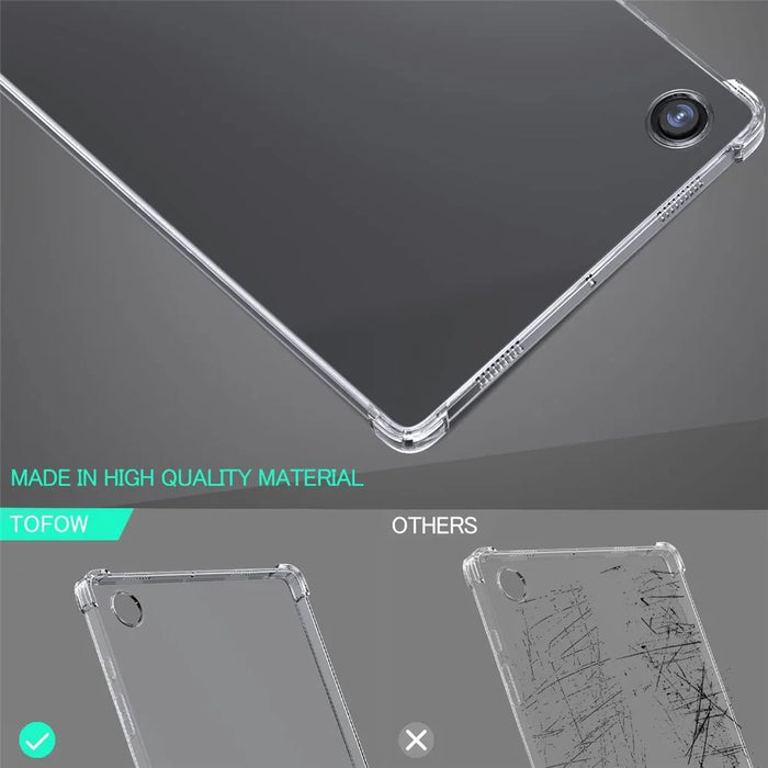 For Samsung Galaxy Tab A8 10.5 (2021) Clear Soft TPU Case Reinforced Four-Corners Drop-proof Protective Phone Cover - 5