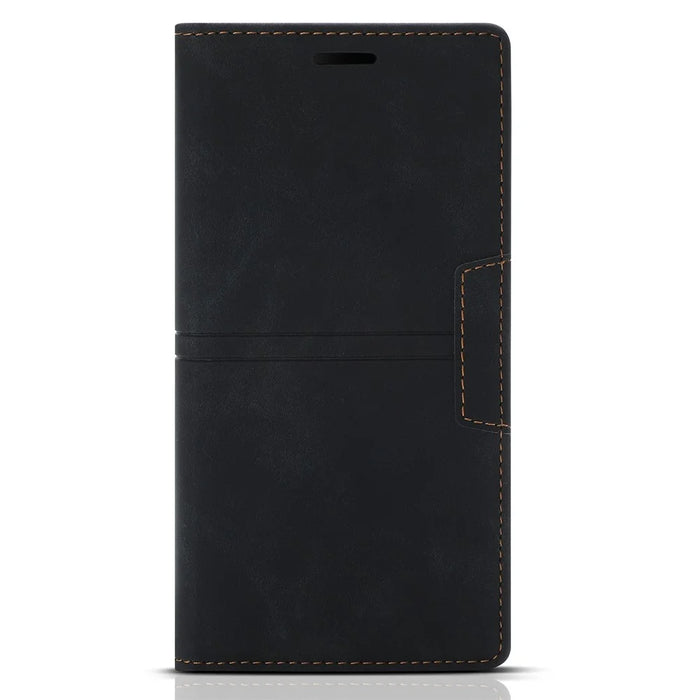 Auto-absorbed Scratch Resistant Fantasy TPU+PU Leather Phone Wallet Cover Shell for Samsung Galaxy S22 5G - Black - 2