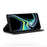 Auto-absorbed Scratch Resistant Fantasy TPU+PU Leather Phone Wallet Cover Shell for Samsung Galaxy S22 5G - Black - 5