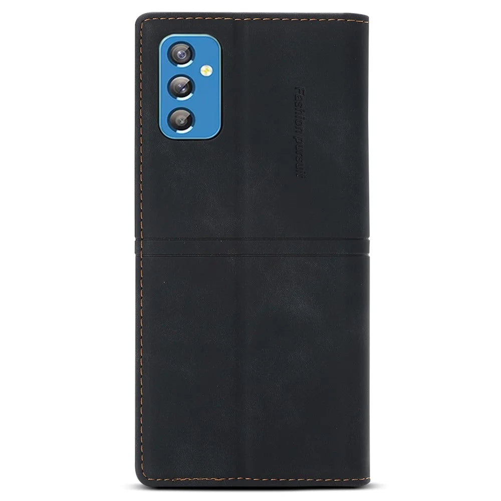 Auto-absorbed Well-protected Fantasy TPU+PU Leather Phone Wallet Cover with Stand for Samsung Galaxy A13 5G / A04s 4G (164.7mm) - Black - 3