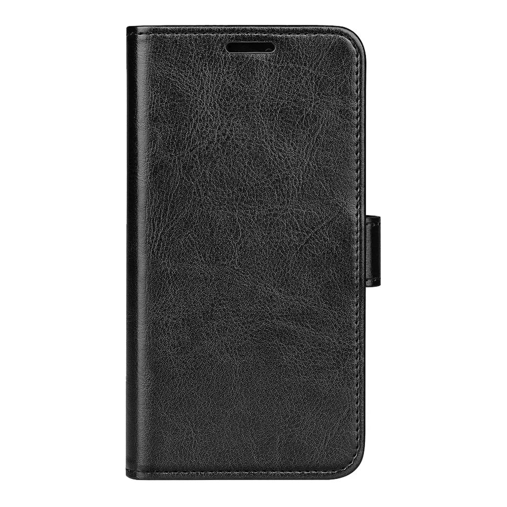 Crazy Horse Texture Folio Flip Shockproof Leather Phone Wallet Cover Stand Case for Samsung Galaxy A33 5G - Black - 2
