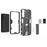 Shockproof Hard PC + Soft TPU Hybrid Protective Cover with Kickstand for Samsung Galaxy S22 5G - Black - 3