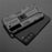 Shockproof Hard PC + Soft TPU Hybrid Protective Cover with Kickstand for Samsung Galaxy S22 5G - Black - 4