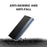 For Samsung Galaxy S22 5G Stand Folio Flip Cover PU Leather Auto-Absorbed Phone Case with View Window - Black - 5