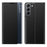 For Samsung Galaxy S22+ 5G View Window Anti-Fall Case PU Leather Auto-Absorbed Stand Phone Cover - Black - 1