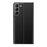 For Samsung Galaxy S22+ 5G View Window Anti-Fall Case PU Leather Auto-Absorbed Stand Phone Cover - Black - 3