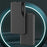 Case View Window PU Leather Stand Cover for Samsung Galaxy S22 5G - Black - 3