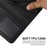 PU Leather Stand Feature Stitching Phone Wallet Cover Case with Strap for Samsung Galaxy S22 Ultra 5G - Black - 6