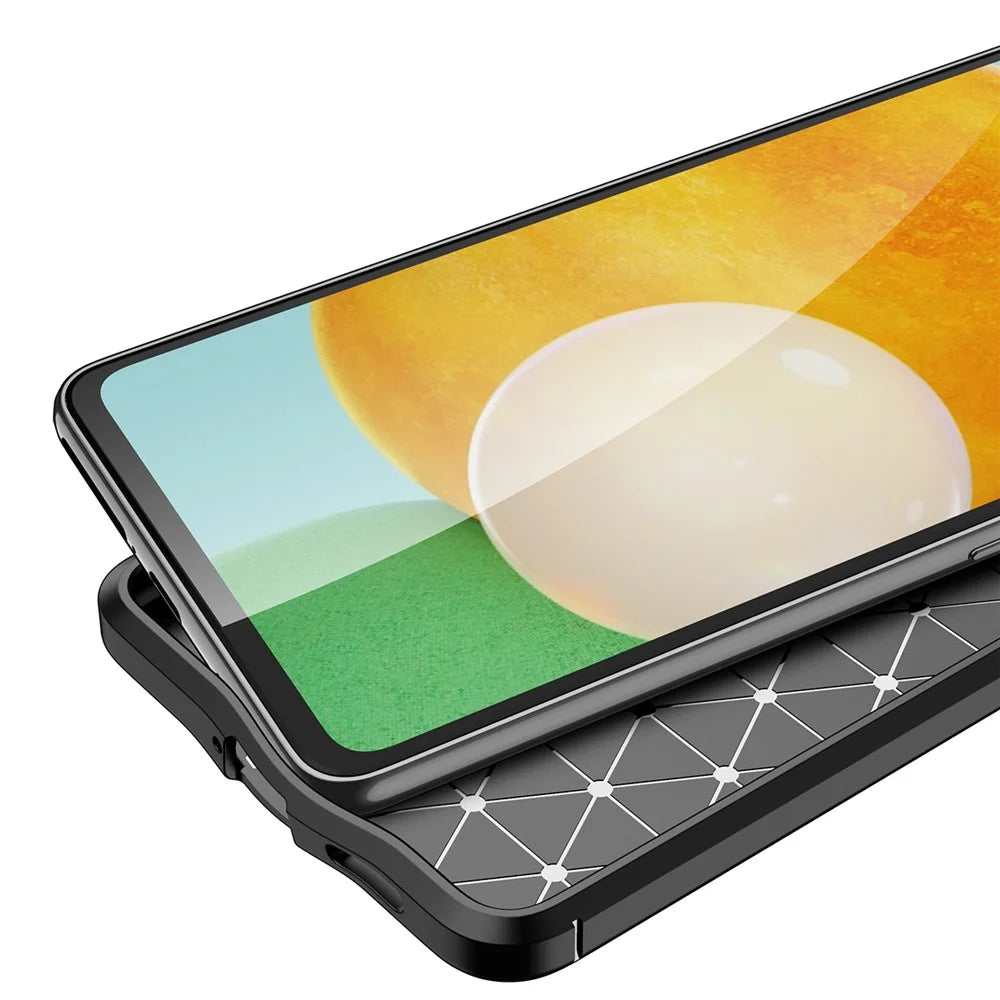 Litchi Texture Flexible TPU Slim Fashion Non-Slip Protective Phone Case for Samsung Galaxy A53 - Black - 6