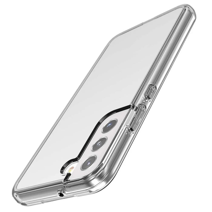 Transparent TPU + PC Phone Case 2.8mm Thickened Anti-Drop Phone Protector for Samsung Galaxy S22 5G - Transparent - 6