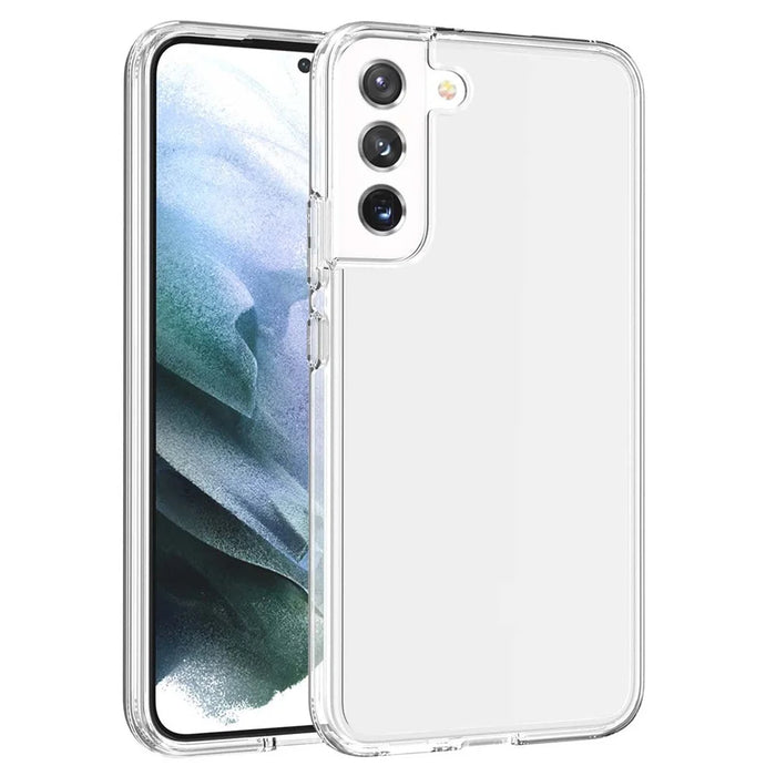 Transparent TPU + PC Phone Case Shock-Absorbed 3.0mm Thickened Ultra Clear Phone Protector for Samsung Galaxy S22+ 5G - Transparent - 2