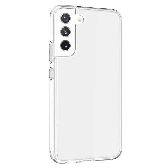 Transparent TPU + PC Phone Case Shock-Absorbed 3.0mm Thickened Ultra Clear Phone Protector for Samsung Galaxy S22+ 5G - Transparent - 4