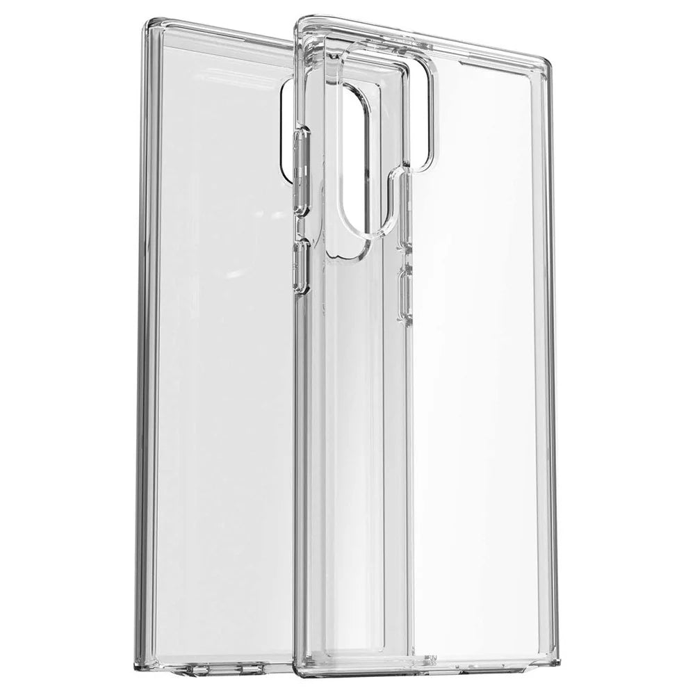 TPU + PC Hybrid Phone Case 3.0mm Thickened Drop-Resistant Transparent Phone Protector for Samsung Galaxy S22 Ultra 5G - Transparent - 3