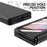 Shockproof PC Back Panel + TPU Hinge Flipping Phone Case Cover for Samsung Galaxy Z Fold3 5G - Black - 2