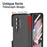 Shockproof PC Back Panel + TPU Hinge Flipping Phone Case Cover for Samsung Galaxy Z Fold3 5G - Black - 4