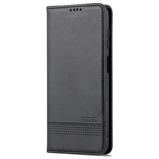 AZNS Drop-proof Auto-absorbed Wallet Design PU Leather Protective Phone Stand Cover Case for Samsung Galaxy A13 5G / A04s 4G (164.7mm) - Black - 2