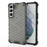 Fall-proof Honeycomb Pattern TPU + PC Phone Cover Protective Back Case for Samsung Galaxy S22 5G - Black - 1