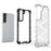 Fall-proof Honeycomb Pattern TPU + PC Phone Cover Protective Back Case for Samsung Galaxy S22 5G - Black - 2