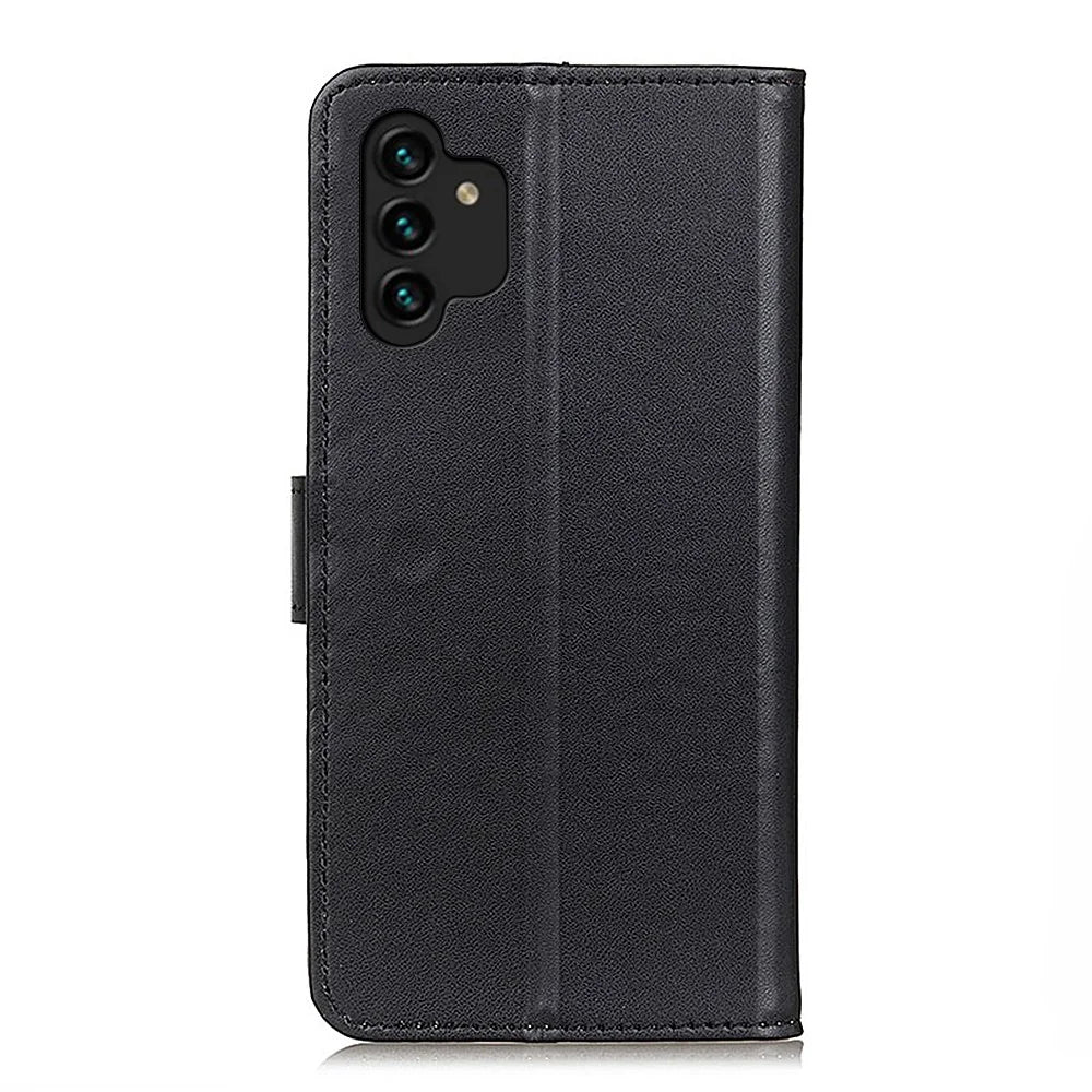 Shockproof Phone Cover For Samsung Galaxy A13 4G Stand Feature PU Leather Folio Flip Magnetic Phone Case with Wallet - Black - 3