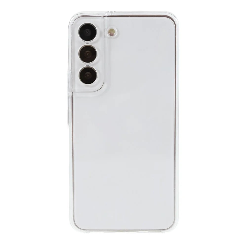 Scratch-resistant Phone Shell Clear 2-in-1 Hard PC Back+PET Front Cover+TPU Edge Hybrid Phone Case for Samsung Galaxy S22 5G - 3