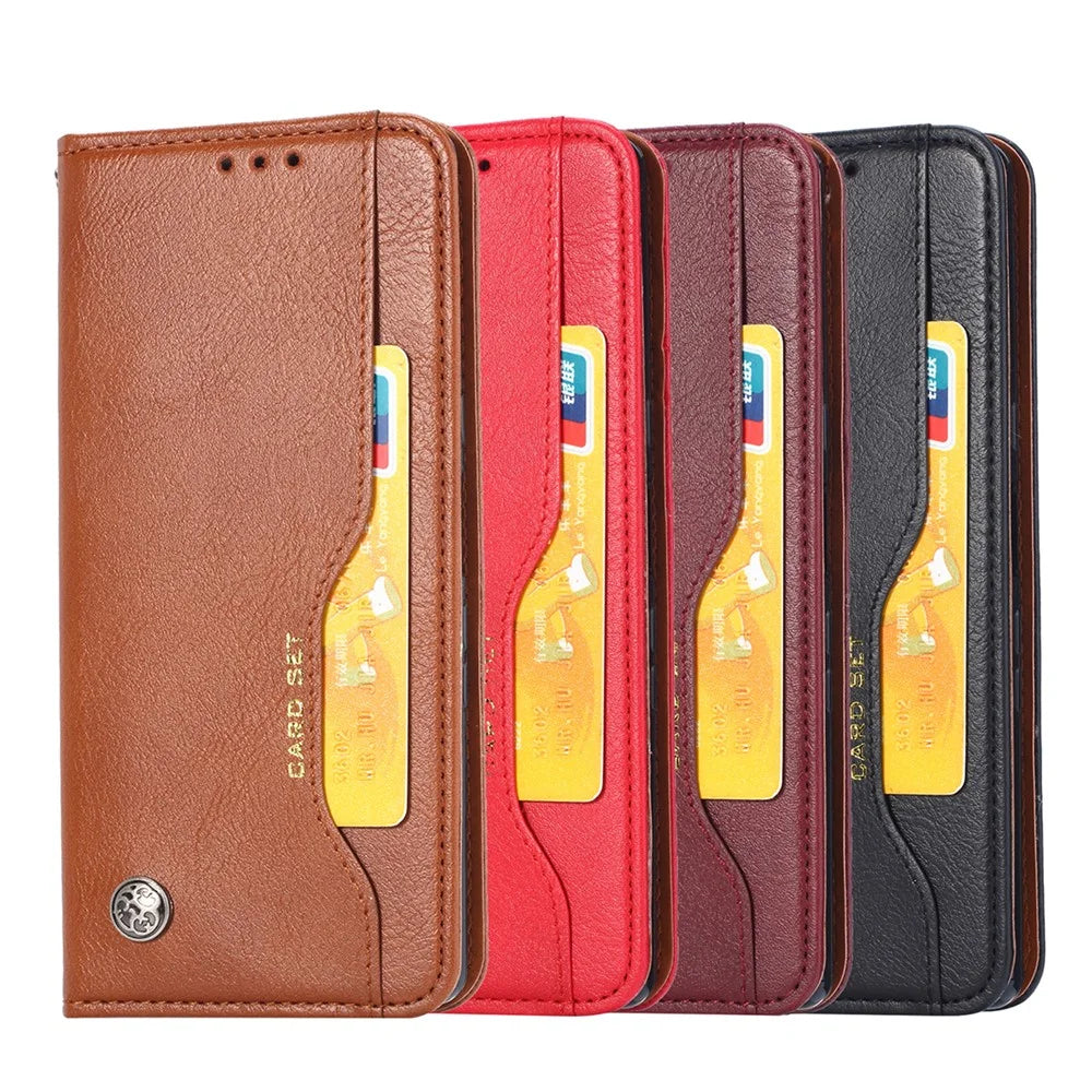 For Samsung Galaxy A33 5G Auto-absorbed Shockproof Flip Wallet Stand Design Leather Protective Phone Cover - Black - 7