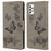 For Samsung Galaxy A53 5G Imprinting Stylish Butterfly Flower Well-protected Phone Shell Scratch-resistant Stand Wallet Leather Phone Case - Grey - 1