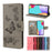 For Samsung Galaxy A53 5G Imprinting Stylish Butterfly Flower Well-protected Phone Shell Scratch-resistant Stand Wallet Leather Phone Case - Grey - 7