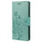 For Samsung Galaxy A53 5G Butterfly Flower Imprinted Leather Stand Wallet Cover Phone Case - Green - 2