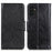 For Samsung Galaxy A13 4G Anti-scratch Nappa Texture Drop-proof Split Leather Cover + TPU Phone Stand Case Wallet Cover - Black - 1