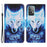 Pattern Printing Cross Texture Leather Wallet Cover Stand Magnetic Flip Case with Strap for Samsung Galaxy A33 5G -  Rose and Wolf - 1