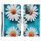 Pattern Printing PU Leather Wallet Case Cross Texture Stand Flip Cover with Strap for Samsung Galaxy A33 5G - Daisies - 1