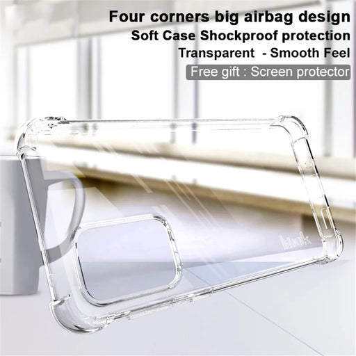 IMAK Enhanced Four Corners Transparent TPU Phone Case with Screen Protector for Samsung Galaxy A33 5G - Transparent - 2