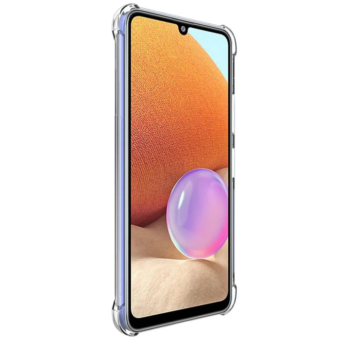 IMAK Enhanced Four Corners Transparent TPU Phone Case with Screen Protector for Samsung Galaxy A33 5G - Transparent - 3