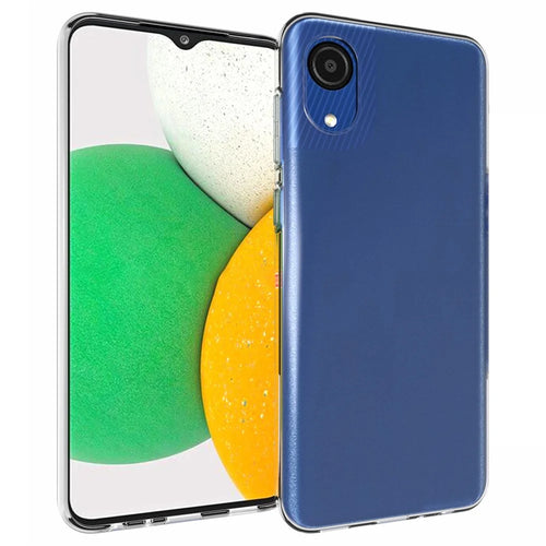 10Pcs/Pack Crystal Clear Inner Watermark-free Flexible TPU Back Phone Cover Case for Samsung Galaxy A03 Core - 1