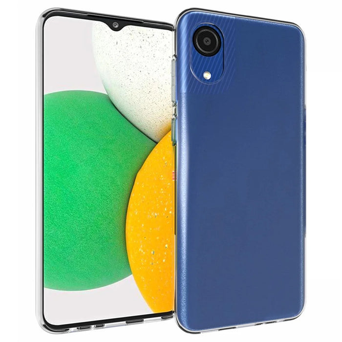 10Pcs/Pack Crystal Clear Inner Watermark-free Flexible TPU Back Phone Cover Case for Samsung Galaxy A03 Core - 1