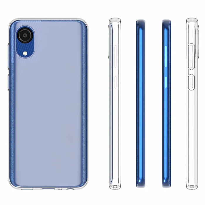 10Pcs/Pack Crystal Clear Inner Watermark-free Flexible TPU Back Phone Cover Case for Samsung Galaxy A03 Core - 7